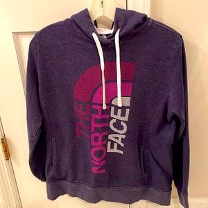 North face sweatshirt.